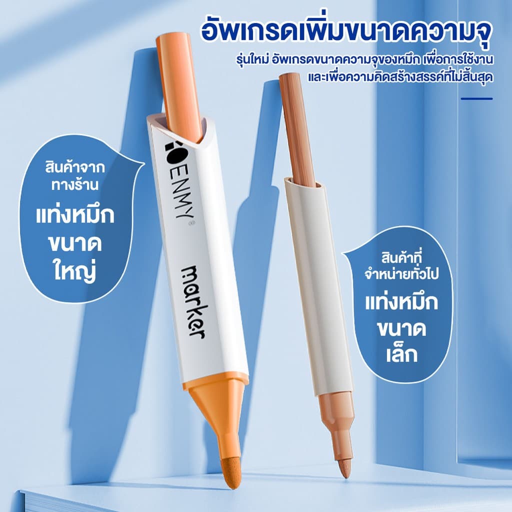 ปากกาอะคริลิค Acrylic paint marker ปากกามาร์คเกอร์ปากกาศิลปะเด็ก12/24/36/48/60/80สี เหมาะสำหรับงานเพ้นท์/และงานศิลปะ/DIY รูปที่ 6