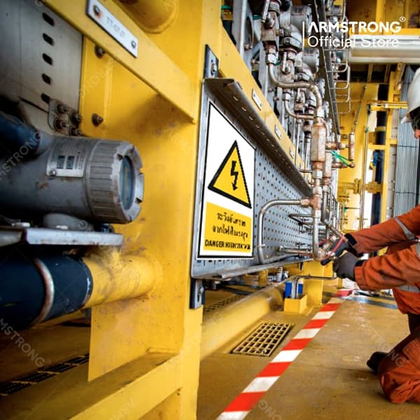 เทปกั้นเขต เทปพลาสติก Armstrong ใช้กั้นเขต กั้นพื้นที่ / Barricade Tape รูปที่ 3