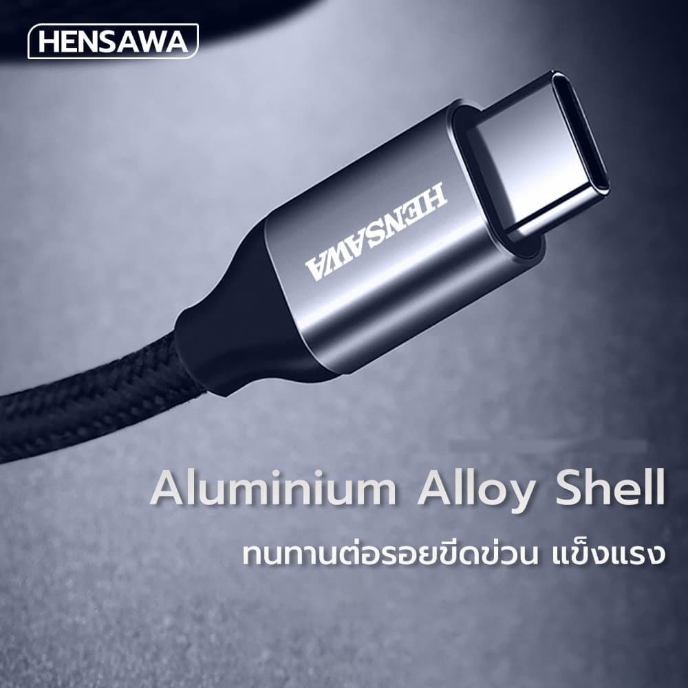 HENSAWA รุ่น AD169 USB C to 3.5mm Headphone Adapter with DAC Chip 16Bit/48KHz Hi-Res Hifi รูปที่ 3