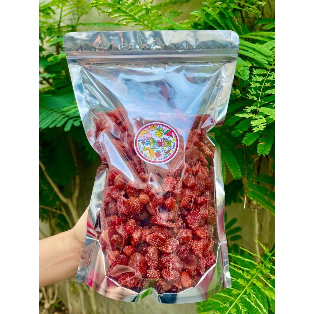 สตรอเบอรี่อบแห้ง ขายดี เปรี้ยว อมหวาน เนื้อหนึบหนับ สะอาด อร่อย สดใหม่ รูปที่ 3