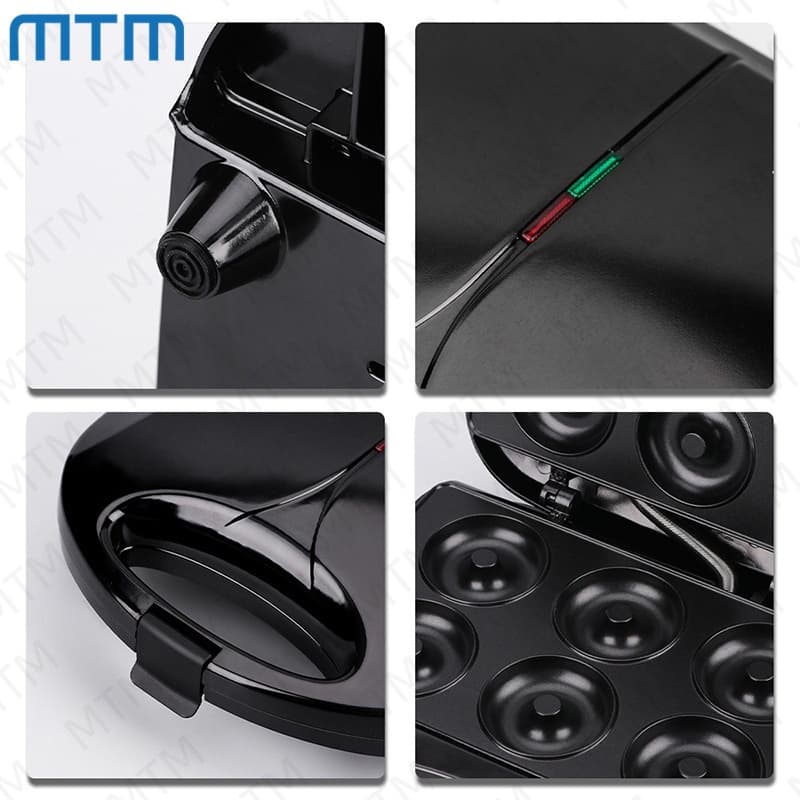 เครื่องทำโดนัท เครื่องทำขนม กำลังไฟ 750W เตาปิ้งขนมปัง ทำได้ครั้งละ 6ชิ้น New Donut machine รูปที่ 5