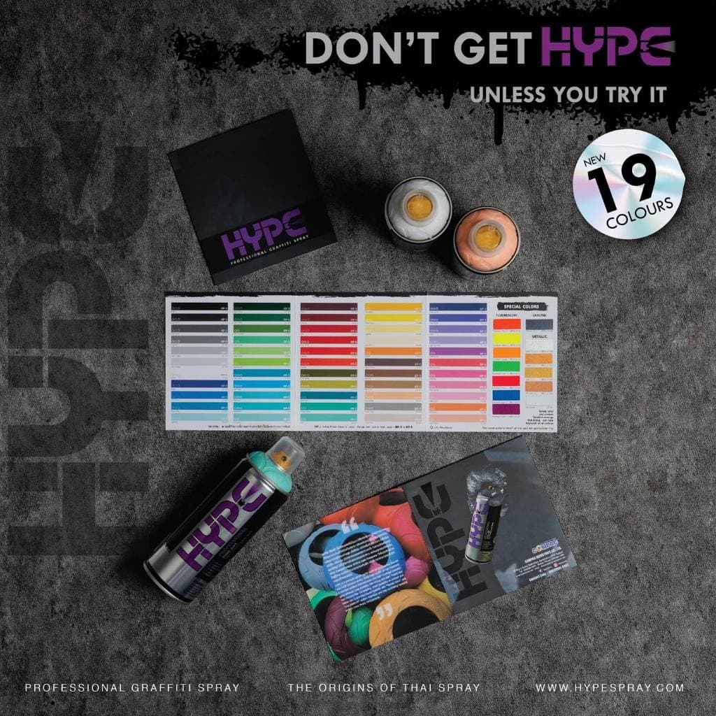 เฉดสีใหม่HYPE SPRAY Artist Premium Acrylic Spray 400ml รูปที่ 5