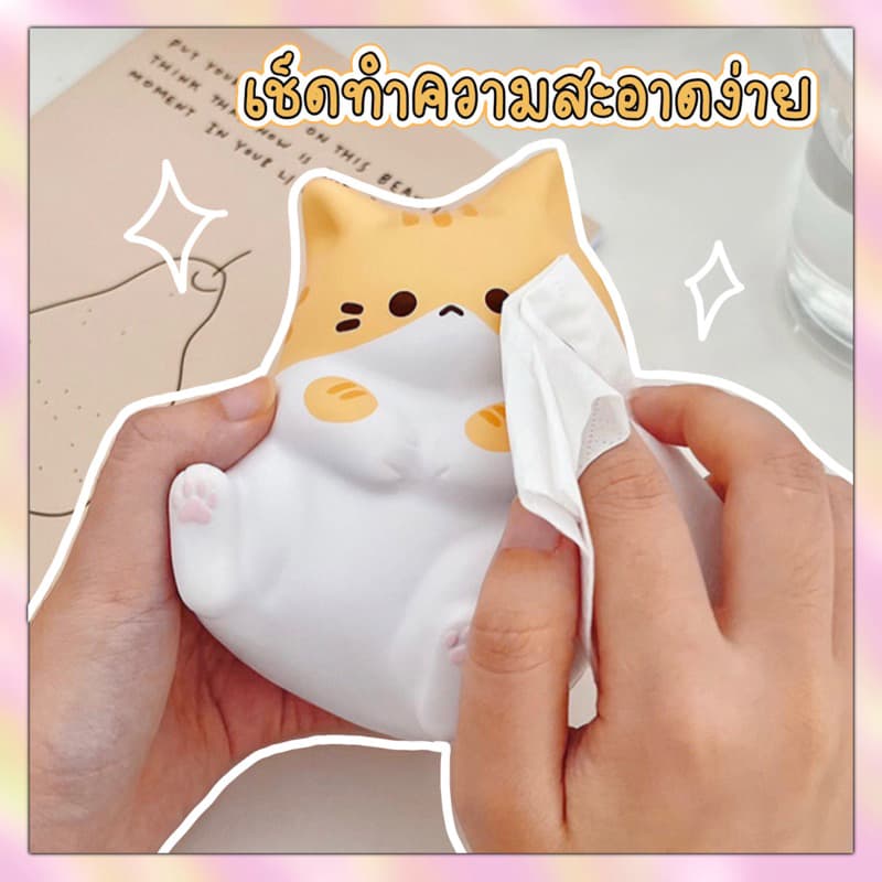 { }สกุชชี่แมวน้อยน่ารัก ของเล่นบีบคลายเครียดนุ่มมือ ของเล่นแมว ของเล่นเด็ก รูปที่ 4