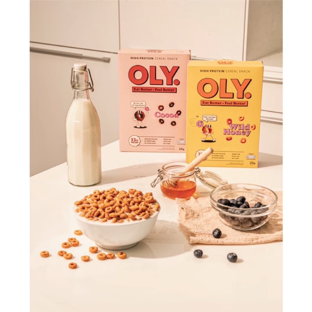 OLY. High Protein Cereal Wild Honey Flavor 210 g ซีเรียลโปรตีนสูง รสน้ำผึ้ง รูปที่ 4