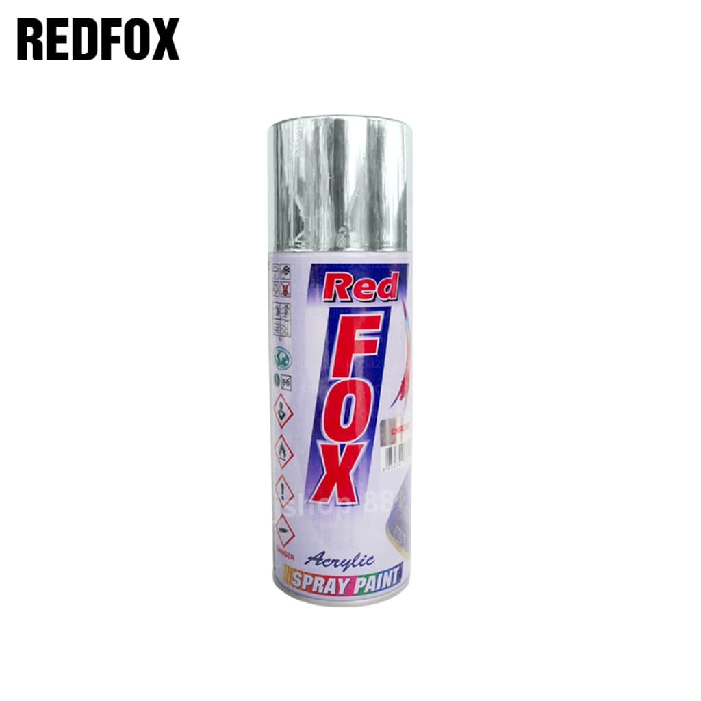 REDFOX สีสเปรย์ โครเมี่ยม Chrome Acrylic Spray Paint 255กรัม รูปที่ 8