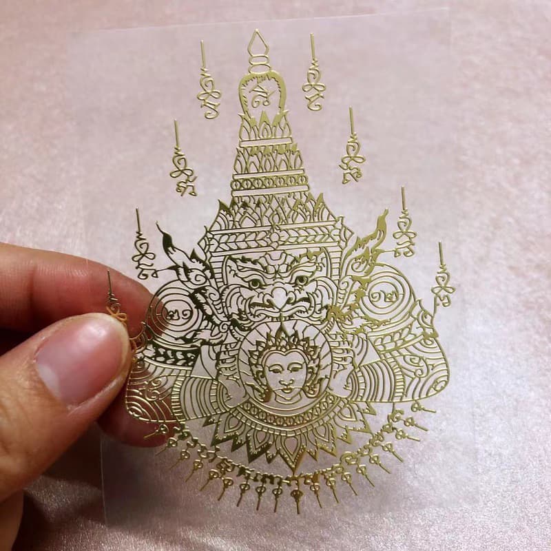 สติกเกอร์มงคล ยันต์ราหู ปั้มนูน โลหะ วัตถุมงคล ติดมือถือ ติดเคสโทรศัพท์ ติดรถยนต์ รถมอเตอไซต์ พื้นกระจก แก้วได้ รูปที่ 1