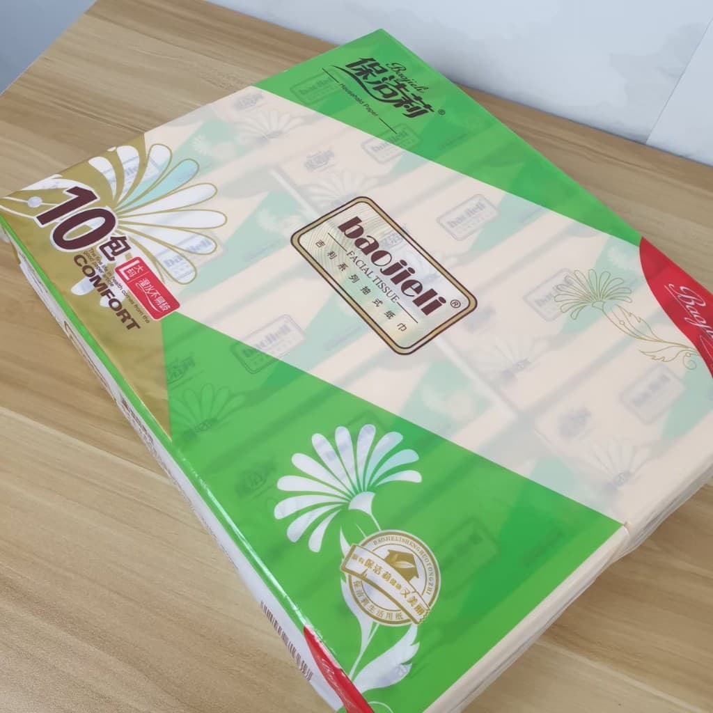 ทิชชู่ BIG-G-BOX ยกลัง 10 แพ็คใช้เช็ดหน้าได้ ซึมซับดีเยี่ยม ไม่เป็นขุย หนา 4 ชั้น กระดาาทิชชู่ เนื้อสีขาว รูปที่ 3