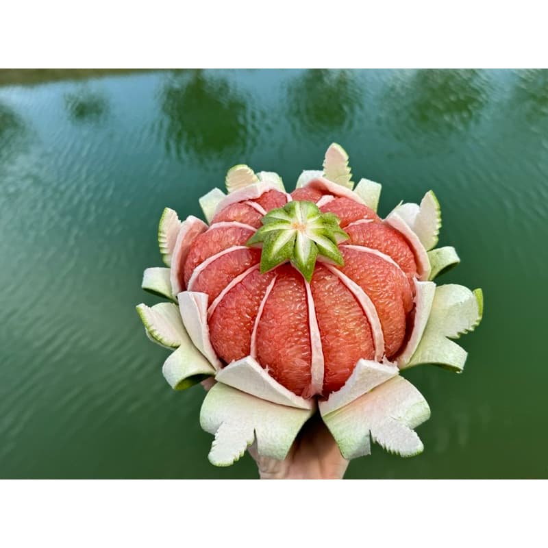 ส้มโอทับทิมสยาม น้ำหนัก1.5-1.6ก.ก กล่องละ3ลูก รูปที่ 7