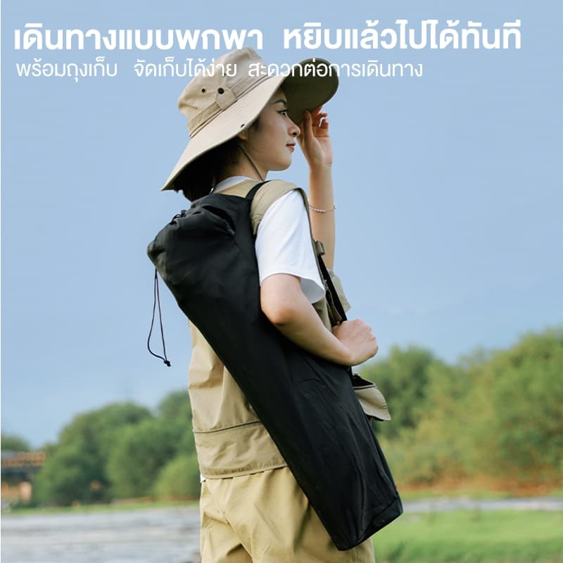 เก้าอี้แคมป์ปิ้ง เก้าอี้สนาม เก้าอี้พับ พกพาสะดวก แถมถุงจัดเก็บ ท่ออลูมิเนียมหนา รับน้ำหนัก300กก มีหลายสี รูปที่ 8