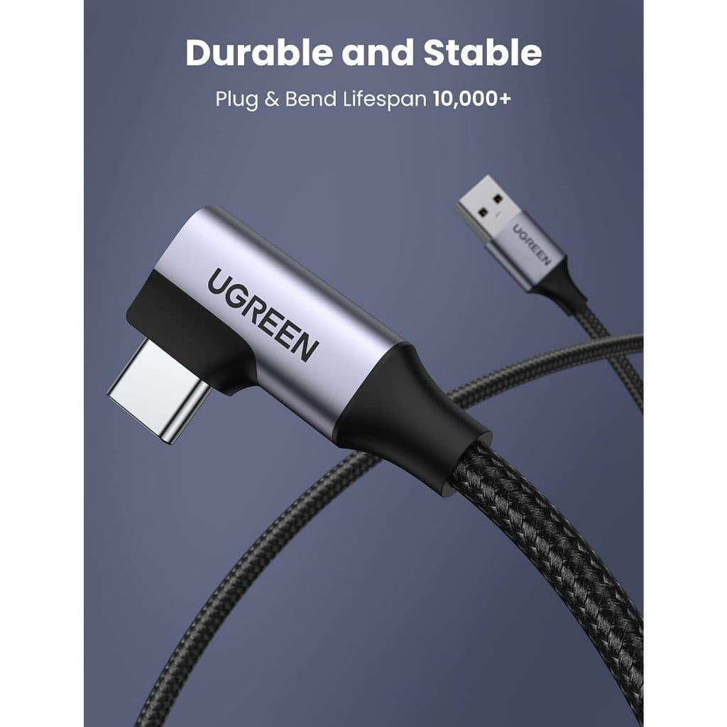 UGREEN สายชาร์จ USB 3.0 M to USB-C 3A Data Cable 1m, 90° Angled รุ่น 20299 รูปที่ 7