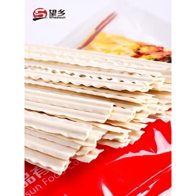 เส้นหมี่ เส้น เส้นก๊วยเตียว เส้นจีน แบนหหยัก เหมาะสำหรับหม่าล่าชาบู ขนาด 1000 g อาหารแห้งส่งไปอาจะมีแตกหักบ้างโปรดเข้าใจ รูปที่ 2