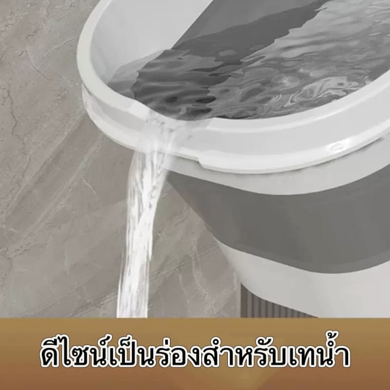 กาละมัง ถังพับได้ ขนาด 15ลิตร ถังพับได้พกพา ประหยัดพื้นที่ ถังน้ำ ตั้งแคมป์ ถังน้ำ KKHOME รูปที่ 5