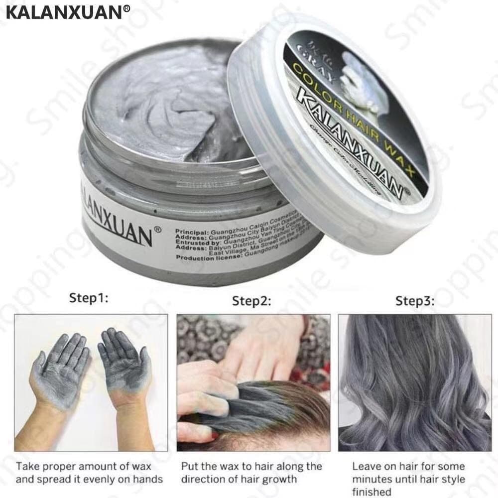 แว๊กซ์เปลี่ยนสีผม แว๊กซ์สีผม แบบล้างออกง่าย รูปที่ 3