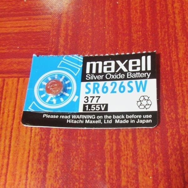 Maxell ถ่านกระดุม SR626SW, 377 1.55V จำนวน 1 ก้อน ของใหม่ ของแท้ รูปที่ 2