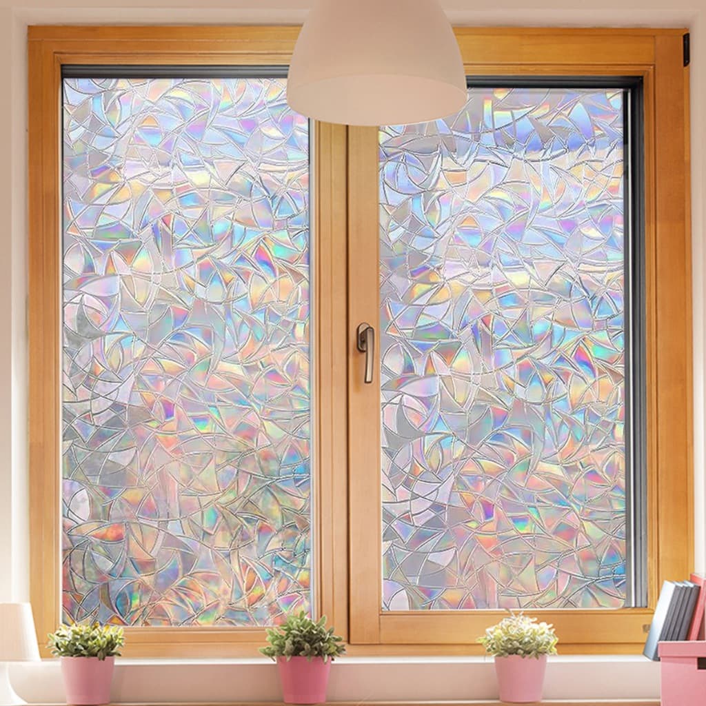 ฟิล์มติดกระจกสุญญากาศ Window film 45/60/90 x 2m PVC สติ๊กเกอร์ติดกระจก ประตู หน้าต่าง มีให้เลือกหลายลาย รูปที่ 5