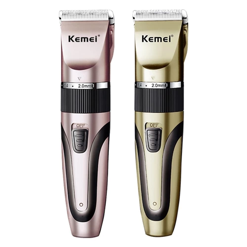 Kemei Km-1053 ปัตตาเลี่ยนตัดขนสุนัข ไร้สาย KM1053 แบตตาเลี่ยนตัดขนแมว ตัดคม เสียงเงียบ หวีรอง 4 ขนาด ของแท้ คละสี รูปที่ 4