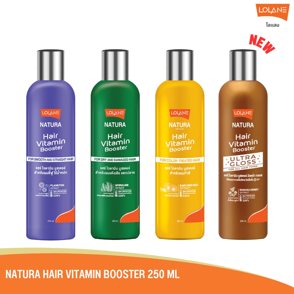 Lolane Natura Hair Vitamin Booster โลแลน แฮร์ ไวตามิน บูสเตอร์ 100/250 ml. รูปที่ 2