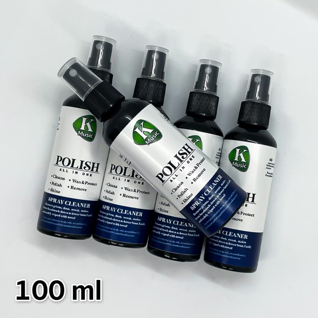 All-in-One น้ำยาทำความสะอาด สลายคราบเหงื่อ เคลือบเงากีต้าร์ เช็ดได้ทุกวัสดุ ขนาด 100ml แถมผ้า 1 ผืน รูปที่ 5