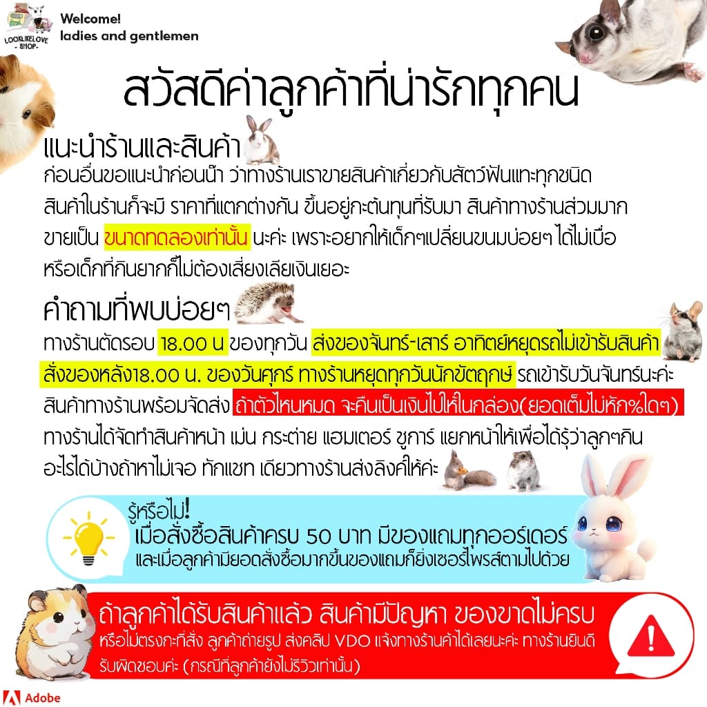 อาหารกระต่าย ชูก้าร์ เม่น กระรอก แฮมเตอร์ สัตว์อื่นๆ เเบบผสมน้ำดื่ม อร่อยพร้อมเสริมภูมิ เเละบำรุง รูปที่ 2
