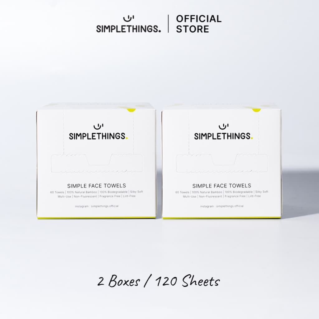 Simplethings Simple Face Towel ผ้าเช็ดหน้าใยไผ่ 2Boxes นุ่มพิเศษ ไม่เป็นขุย เส้นใยไผ่100% เช็ดเมคอัพแทนสำลี ซับหน้า รูปที่ 6