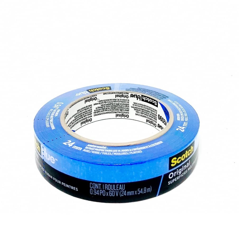 3M 2090 Scotchblue เทปกาว สก๊อตซ์-บลู สีฟ้า เทกาวสำหรับงานทาสี และตกแต่งโมเดล ขนาด 18 , 24 , 36 , 48 มม ยาว 55ม รูปที่ 3