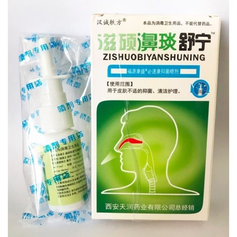 สเปรย์สมุนไพรจีนพ่นจมูก ZISHOUBI โล่งจมูก หายใจสบาย พกพาง่าย รูปที่ 1