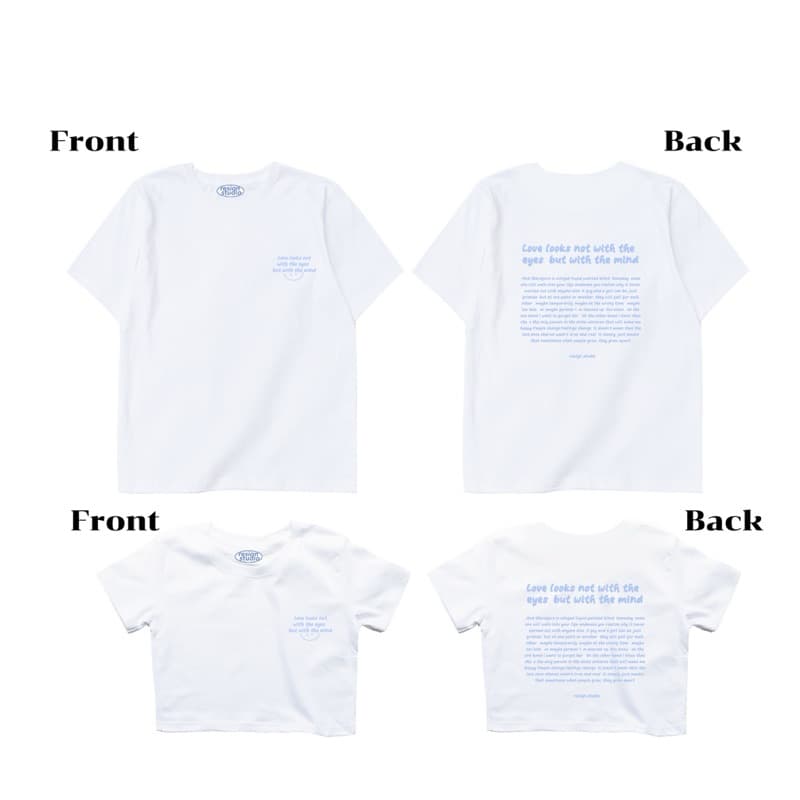 Resign studio เสื้อยืด Crop & Oversize - Love with you รูปที่ 3