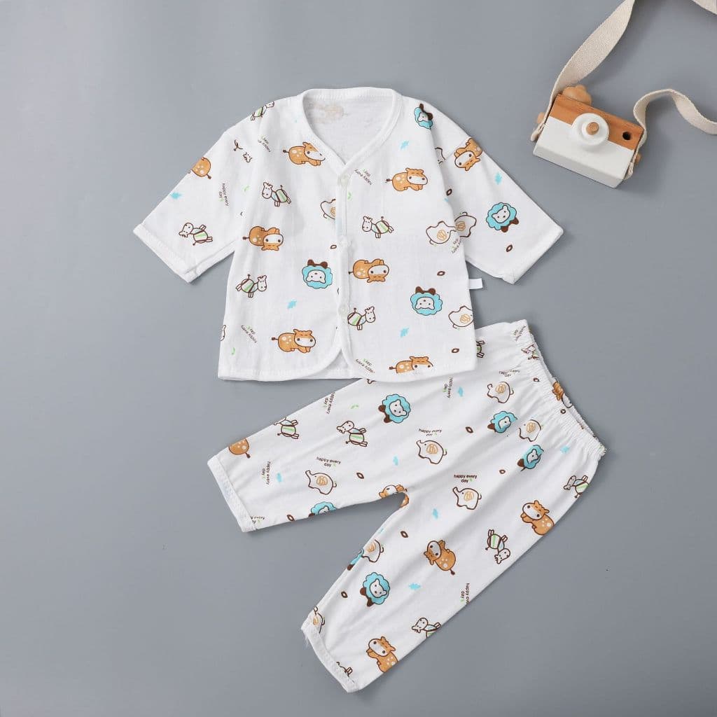 Babyonline O2N6 ชุดเซ็ตเด็กแรกเกิดแบบคละลายพิมพ์ลายการ์ตูนสุดน่ารัก ผ้าฝ้าย นิ่ม แนะนำเด็ก 0-3เดือน รูปที่ 5
