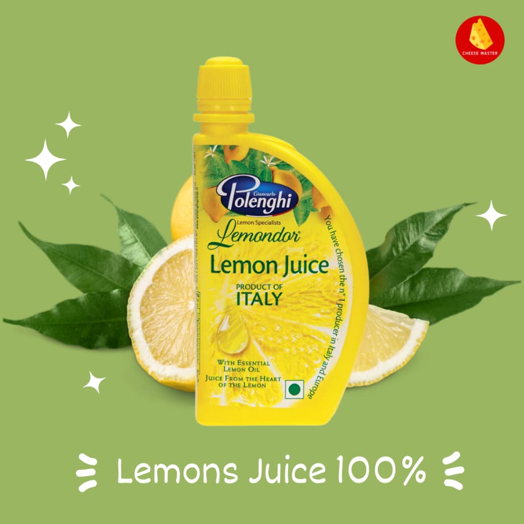 น้ำเลมอน 100% Polenghi Lemon Juice 100% นำเข้าจากอิตาลี น้ำมะนาวเหลือง นำเข้าจากิตาลี รูปที่ 1