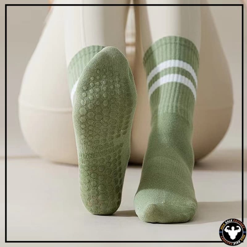 ถุงเท้าปุ่มกันลื่น Cotton non-slip socks ระบายอากาศได้ถึงเหมาะสำหรับโยคะ/พีลาทิส suitable for yoga/pilates รูปที่ 9
