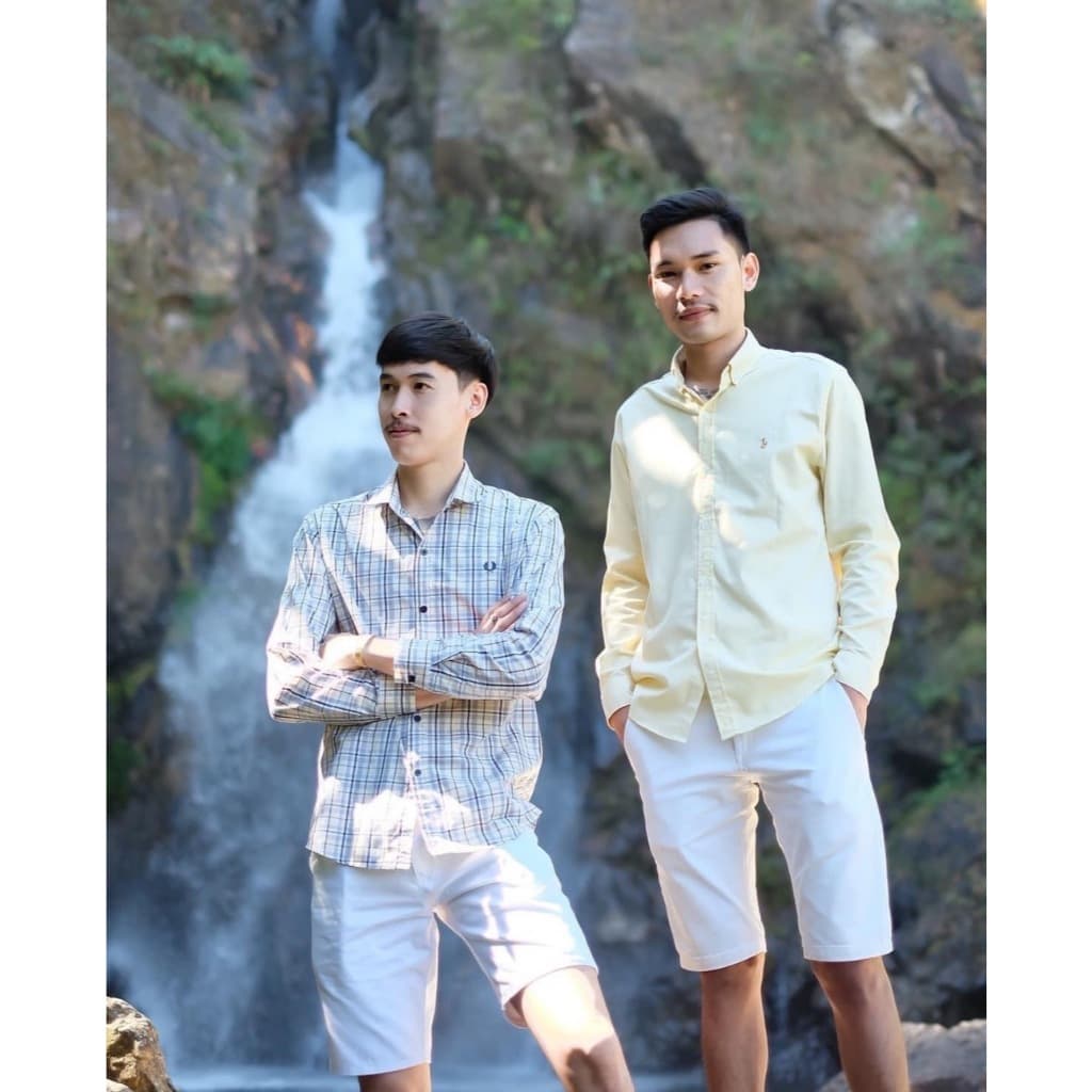 #เสื้อผ้าวัยรุ่นสระบุรี ในไทย กางกางสามส่วนสีขาว ผู้ชาย รูปที่ 4