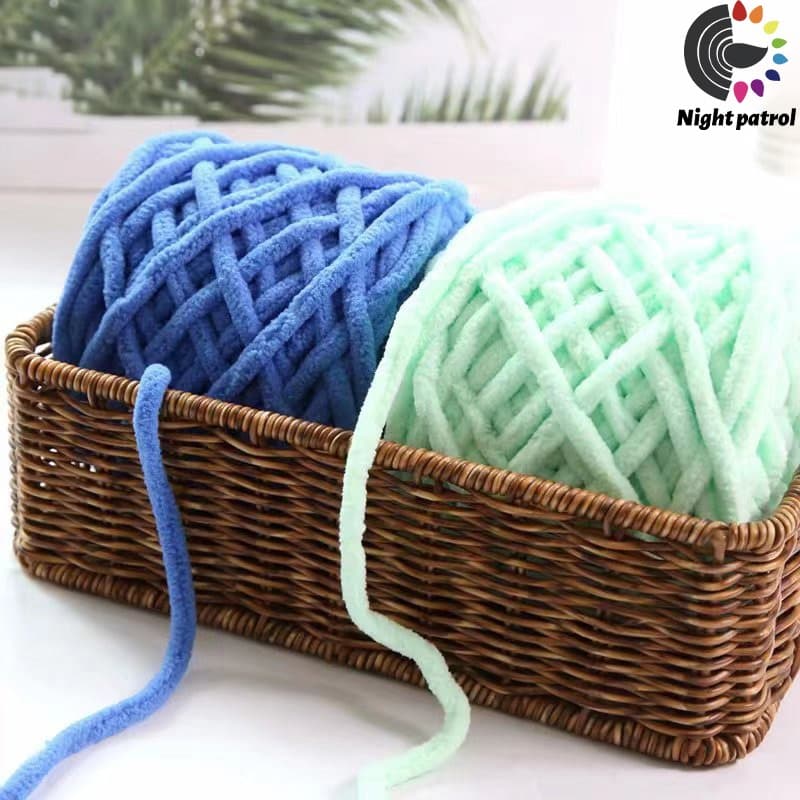 เส้นด้ายถัก สีพื้น 1 ply 100 กรัม ถักมือโครเชต์ DIY จากไทย รูปที่ 4