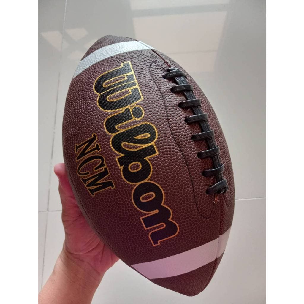 อเมริกันฟุตบอล american football รักบี้ หนังเทียม ขนาดมาตรฐาน เบอร์ 9 รูปที่ 4