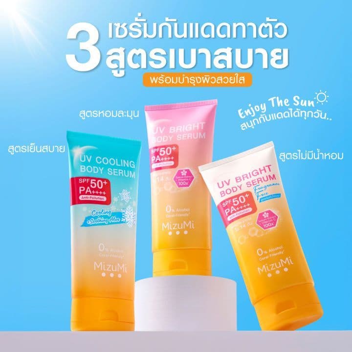 MizuMi UV Bright Body Serum เซรั่มกันแดดทาผิวกาย มี 3 สูตร รูปที่ 7
