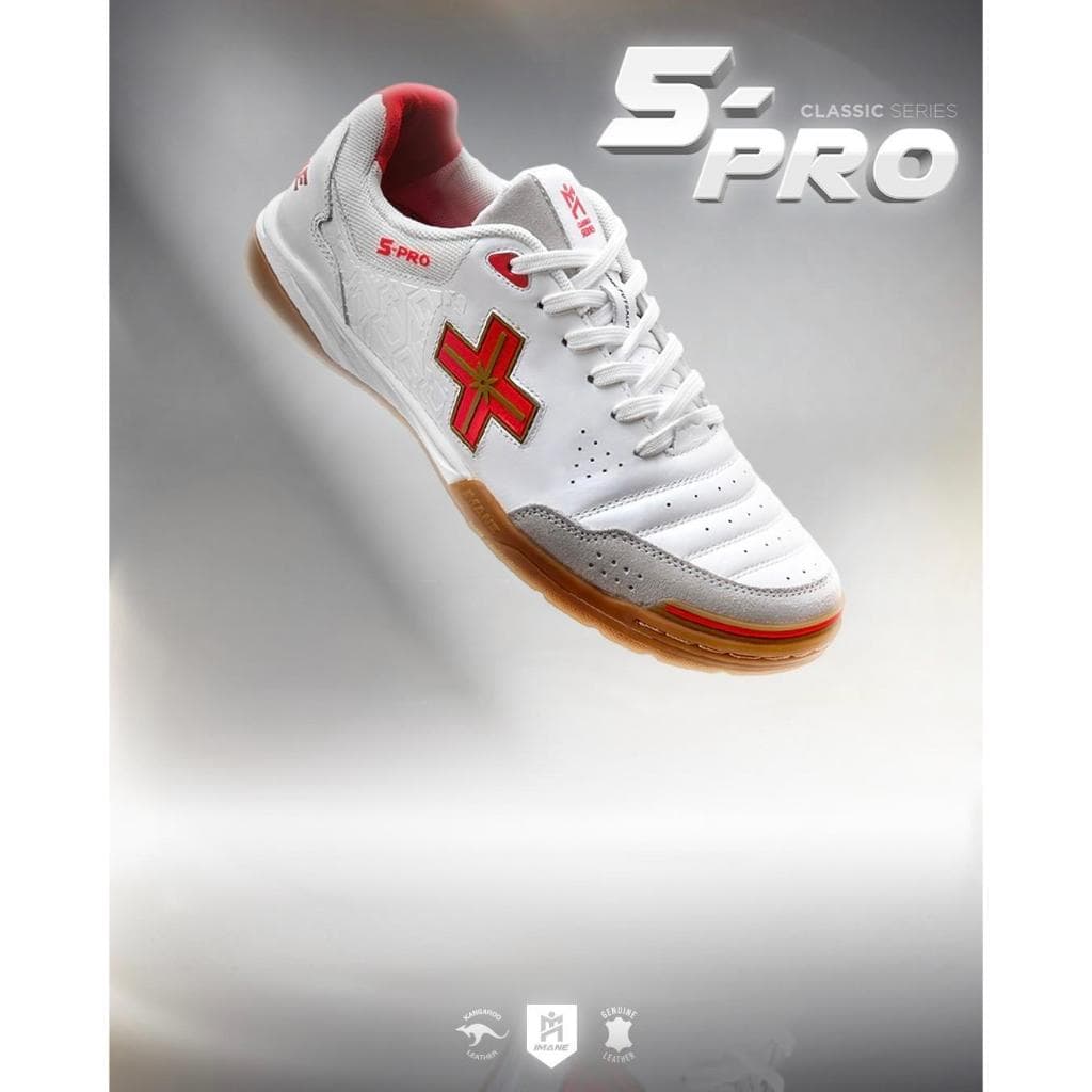 รองเท้าฟุตซอล IMANE FUTSAL 5PRO NAPPA IMF1 002] รองเท้าหนังแท้ บาลานซ์น้ำหนักได้ดี IMANE x Mini Mall รูปที่ 6