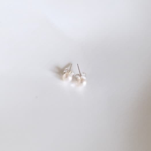 Moonsilver ต่างหูมุกน้ำจืด เงินแท้ 925 Size 3 - 8 mm ต่างหูเงินแท้ ไม่ลอก สำหรับคนแพ้ง่าย รูปที่ 3
