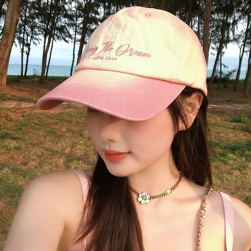 ไทย ไล่โทนสีจดหมายสีปักหมวกเบสบอล Living The Dream รูปที่ 2