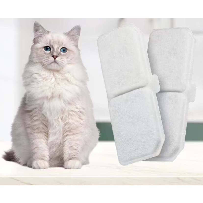 AL-1223 ไส้กรองน้ำพุแมว 1 ชิ้น แผ่นกรองคาร์บอน Petkit Eversweet2/2S/SOLO/eversweet3 ขนาด 11.4*4.3cm รูปที่ 2
