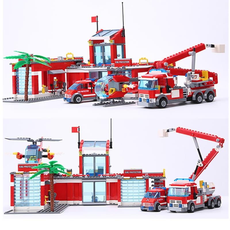 ตัวต่อ สถานีดับเพลิง758ชิ้น ของเล่นเด็ก ของเล่นเสริมสร้างพัฒนาการและสมาธิเด็ก รูปที่ 7