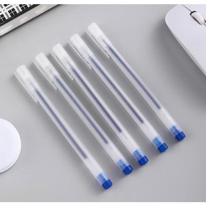 แท่งขุ่น ปากกาเจล แบบเรียบ S0331 หมึกเยอะสุดคุ้ม แบบปลอก ขนาด 0.5mm มี3สีให้เลือก ปากกา รูปที่ 3