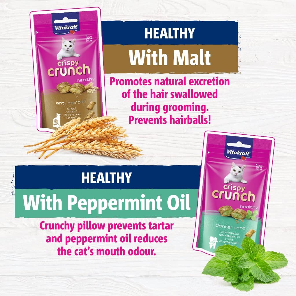 Vitakraft Crispy Crunch ขนมแมวกรุบกรอบ สอดไส้นุ่ม ขนาด 60 กรัม รูปที่ 5