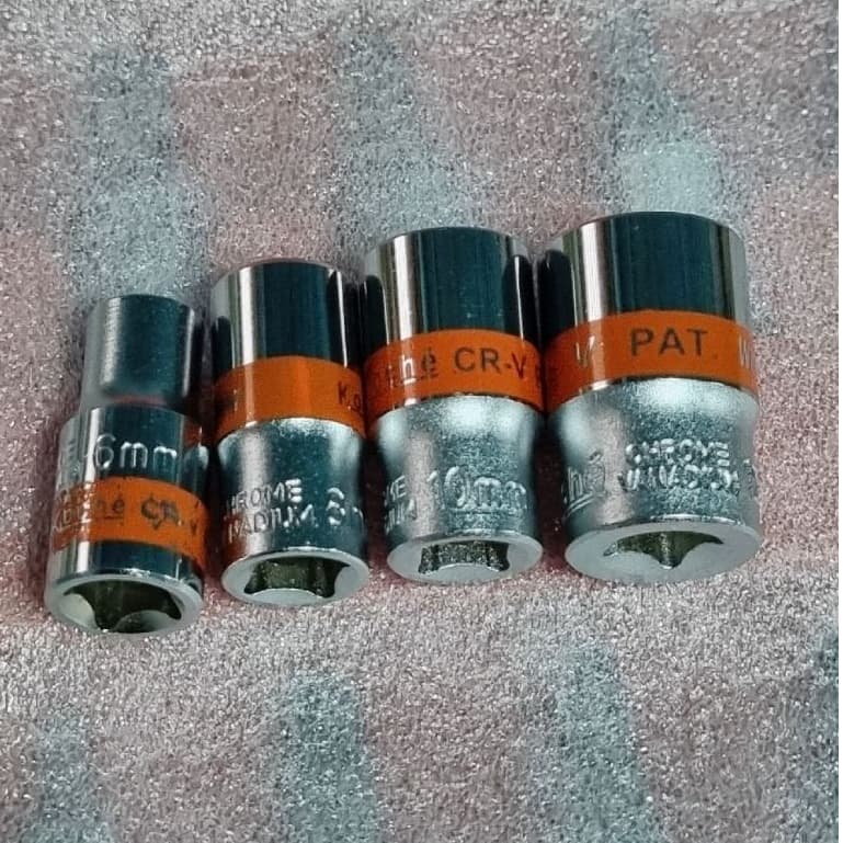 ลูกบล็อกสั้น Koche 1/4" 6 เหลี่ยม/ 8เหลี่ยม รูปที่ 2