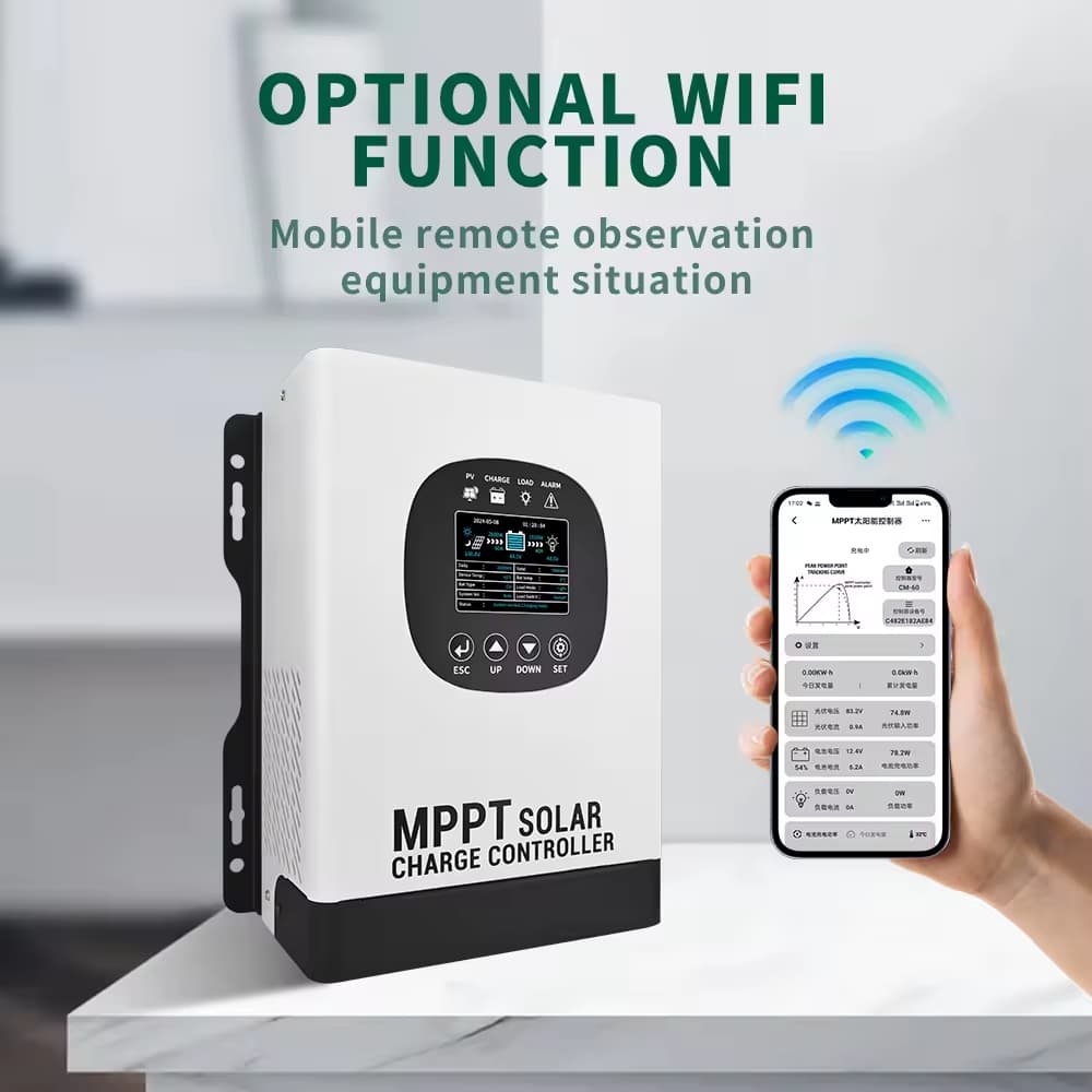 AOYANG Smart ไฮโวล MPPT Solar Controller โซล่าชาร์เจอร์แบบเชื่อมต่อ wifi ได้ 12V-192Volt AUTO รับไฟ PV480V Max รูปที่ 2
