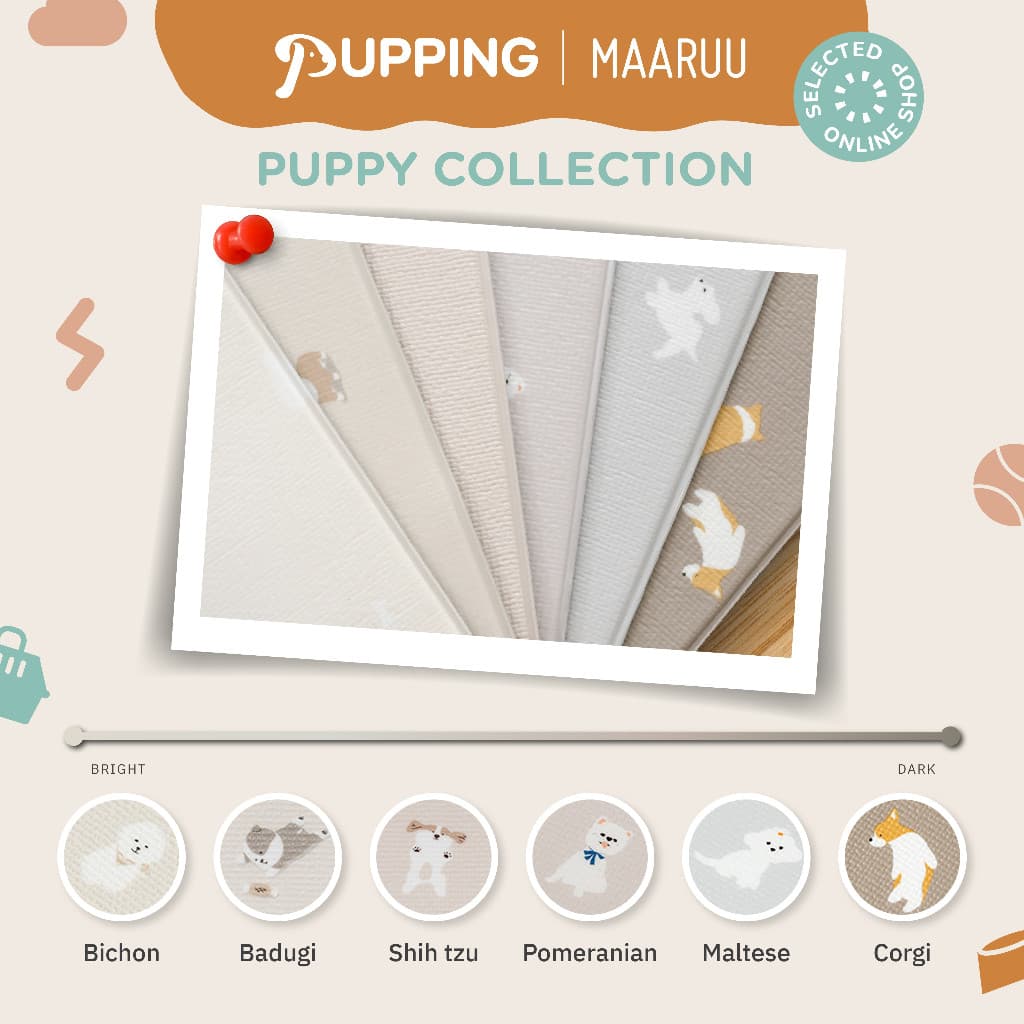 Pupping Petmat รุ่น Rug Type M - L แผ่นกันลื่นสุนัข พรมกันลื่น รองกันลื่นสัตว์เลี้ยง หมาแมว ป้องกันข้อสะโพกเสื่อม รูปที่ 7