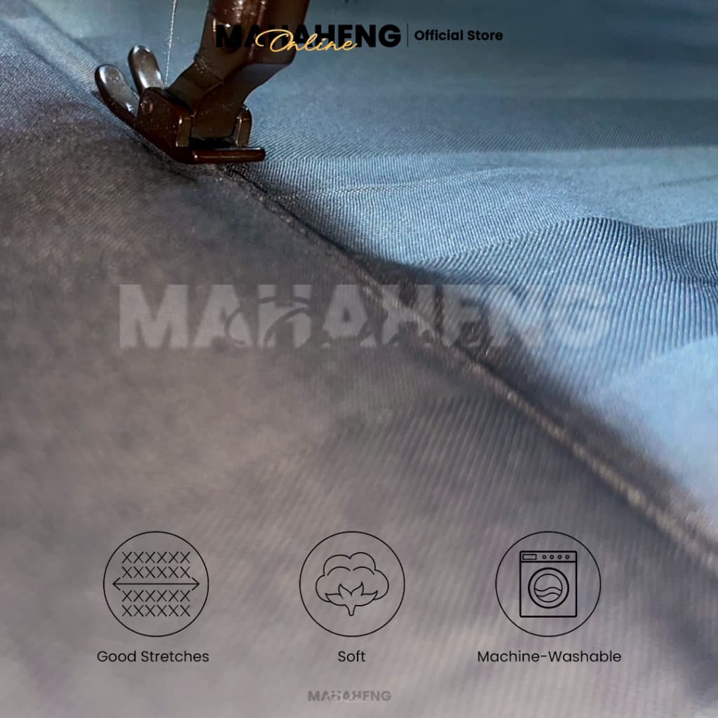 MAHAHENG ปลอกหมอนหนุนขนาดใหญ่ มาตรฐาน ลายริ้วซาติน ใช้ได้กับหมอนทั่วไปและหมอนโรงแรม รูปที่ 6