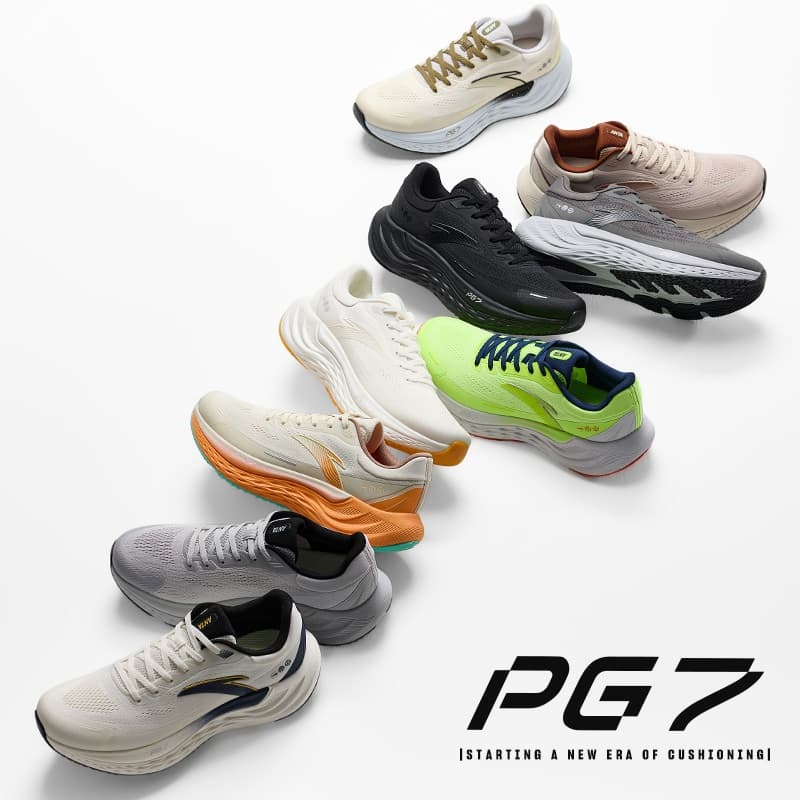 ANTA Travel PG7 รองเท้าวิ่งคุชชั่นผู้ชาย 2E Widefoot รองเท้ากีฬา 1124C5546 Official Store รูปที่ 5