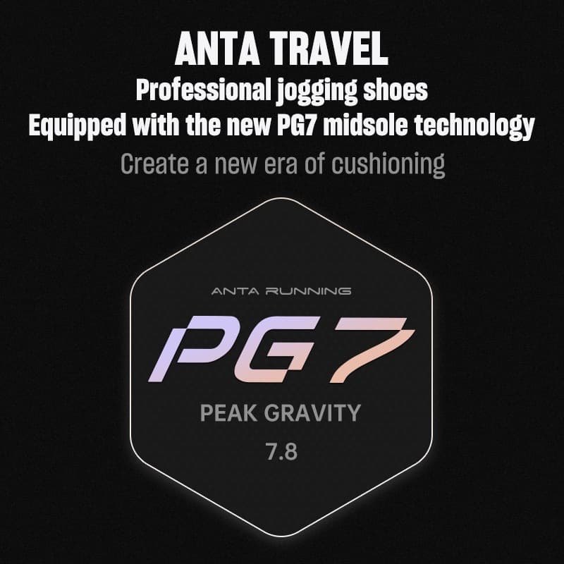ANTA Travel PG7 รองเท้าวิ่งคุชชั่นผู้ชาย 2E Widefoot รองเท้ากีฬา 1124C5546 Official Store รูปที่ 2