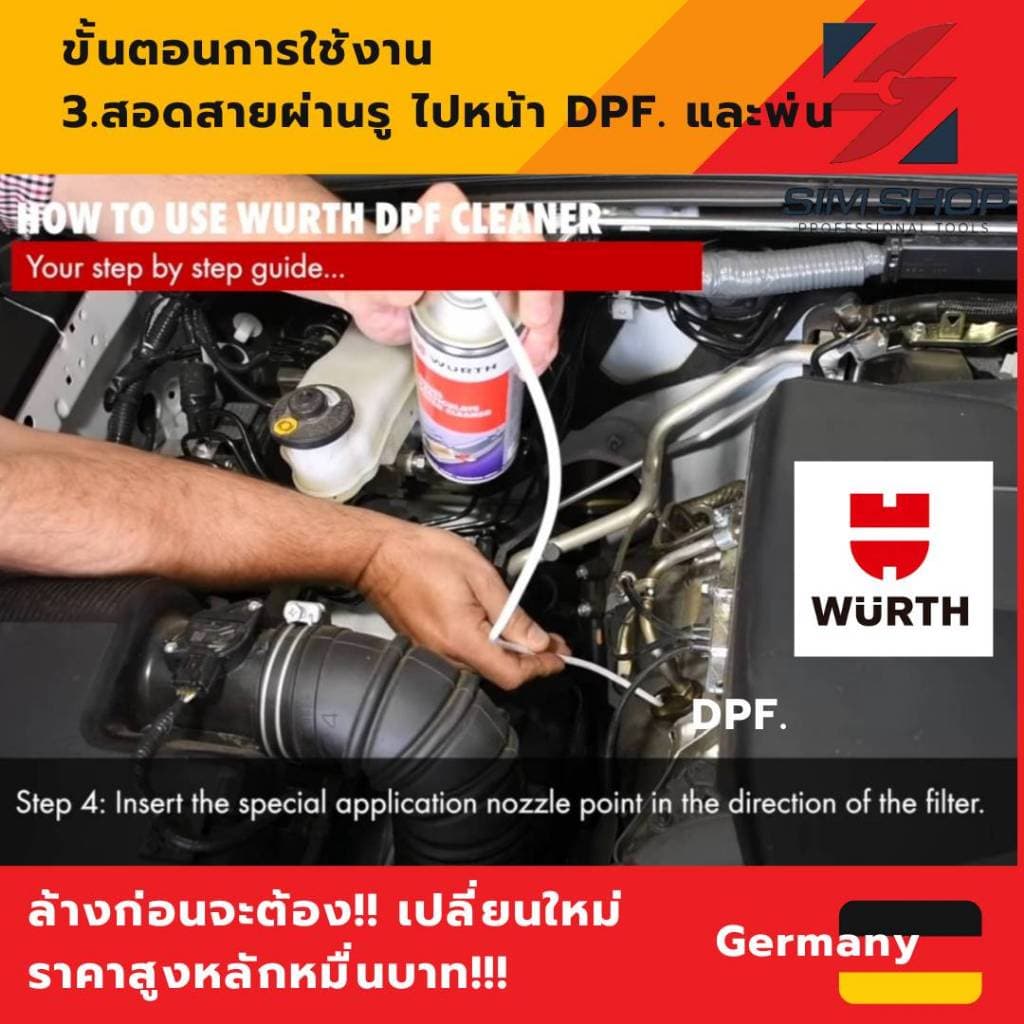 น้ำยาล้างแคทตาไลติก / น้ำยาล้างตัวกรองอนุภาคไอเสียดีเซล Wurth รูปที่ 6