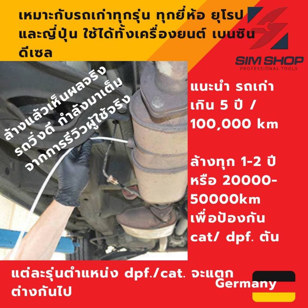 น้ำยาล้างแคทตาไลติก / น้ำยาล้างตัวกรองอนุภาคไอเสียดีเซล Wurth รูปที่ 9