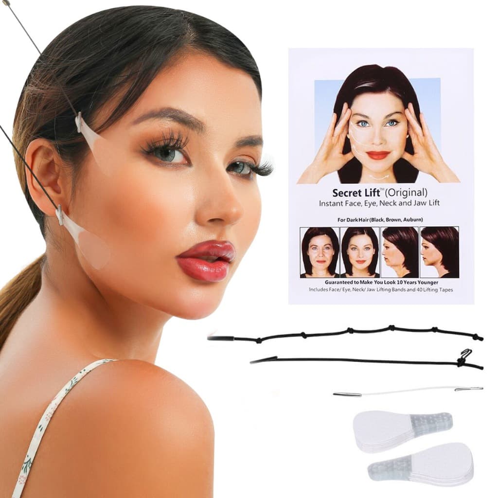 !! 80ชิ้นเทปดึงหน้าInstant Invisible Face Stickers Secret Lift 80PCs รูปที่ 1
